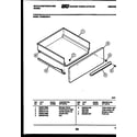 White-Westinghouse GF980KXW5 drawer parts diagram