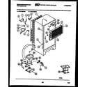White-Westinghouse RT217MCH0 system and automatic defrost parts diagram