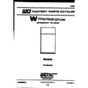 White-Westinghouse RT196MCF0 cover page diagram