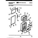 White-Westinghouse RT196MCF0 door parts diagram