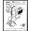 White-Westinghouse RT196MCF0 system and automatic defrost parts diagram
