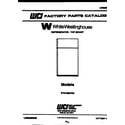 White-Westinghouse RT215MCW2 cover page diagram