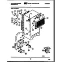 White-Westinghouse RT215MCW2 system and automatic defrost parts diagram
