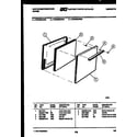White-Westinghouse PGF300HXW4 door parts diagram