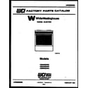 White-Westinghouse KS540GDW2 cover diagram