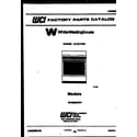 White-Westinghouse KF450GDV7 cover diagram