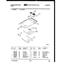 White-Westinghouse KS220GDD2 cooktop and broiler parts diagram