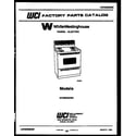 White-Westinghouse KF400GDH5 cover diagram