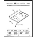 White-Westinghouse KF400GDH5 cooktop parts diagram
