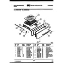 White-Westinghouse GF504KXD1 broiler drawer parts diagram