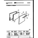 White-Westinghouse GF504KXD1 door parts diagram