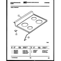 White-Westinghouse KF560GDW6 cooktop parts diagram