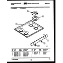 White-Westinghouse GF830HXD7 cooktop parts diagram