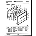 White-Westinghouse GF830HXD7 door parts diagram