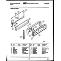 White-Westinghouse PGF716HXW4 backguard diagram