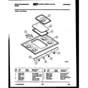 White-Westinghouse PGF716HXW4 cooktop parts diagram