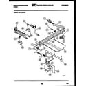 White-Westinghouse PGF716HXW4 burner, manifold and gas control diagram
