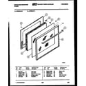 White-Westinghouse GF625LD0 door parts diagram