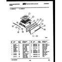 White-Westinghouse GF625LD0 broiler drawer parts diagram