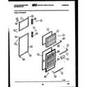 White-Westinghouse PRT154MCF0 door parts diagram
