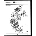 White-Westinghouse PRT154MCF0 shelves and supports diagram