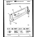 White-Westinghouse GF620NW1 backguard diagram