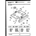 White-Westinghouse GF620NW1 cooktop parts diagram