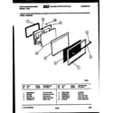White-Westinghouse GF620NW1 door parts diagram
