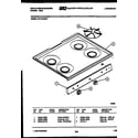 White-Westinghouse GF710HXD7 cooktop parts diagram