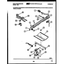 White-Westinghouse GF710HXD7 burner, manifold and gas control diagram