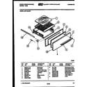 White-Westinghouse GF710HXD7 broiler drawer parts diagram