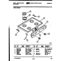 White-Westinghouse GF860NW1 cooktop parts diagram