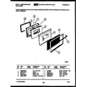 White-Westinghouse GF860NW1 door parts diagram