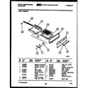 White-Westinghouse GF860NW1 broiler drawer parts diagram