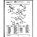 White-Westinghouse GF201ND2 burner, manifold and gas control diagram