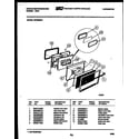 White-Westinghouse GF950NW1 door parts diagram