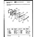 White-Westinghouse GF720ND1 door parts diagram
