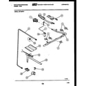 White-Westinghouse GF720ND1 burner, manifold and gas control diagram