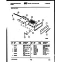 White-Westinghouse GF740NW1 broiler drawer parts diagram