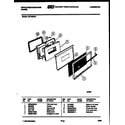 White-Westinghouse GF740NW1 door parts diagram