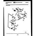 White-Westinghouse GF740NW1 burner, manifold and gas control diagram