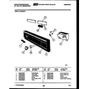 White-Westinghouse SU330NXR1 console and control parts diagram