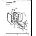White-Westinghouse SU330NXR1 tub and frame parts diagram
