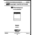 White-Westinghouse SU220NXR1 cover sheet diagram