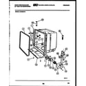 White-Westinghouse SU220NXR1 tub and frame parts diagram