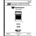 White-Westinghouse KF201HDW7 cover diagram