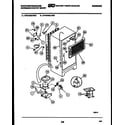 White-Westinghouse RTG163GCD3C system and automatic defrost parts diagram