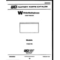 White-Westinghouse FC206LTW2 chest freezer parts diagram
