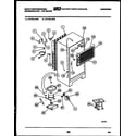 White-Westinghouse RT194LCD2 system and automatic defrost parts diagram