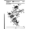 White-Westinghouse RT181MLW0 shelves and supports diagram